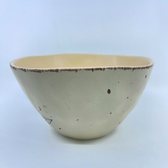 in homestylez ceramic bowl with bird design 8" x 4 1/2" - Picture 2 of 6
